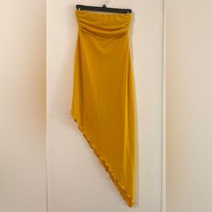 URBAN OUTFITTERS Strapless Mesh Midi Dress